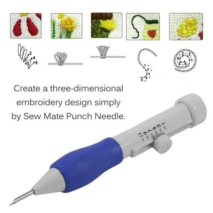 Punch Needle Embroidery Kit – Easy DIY Rug Making & Handcrafted Art Tool for Beginners.