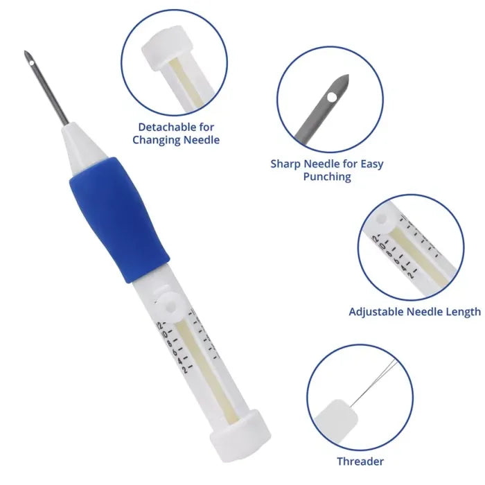 Punch Needle Embroidery Kit – Easy DIY Rug Making & Handcrafted Art Tool for Beginners.