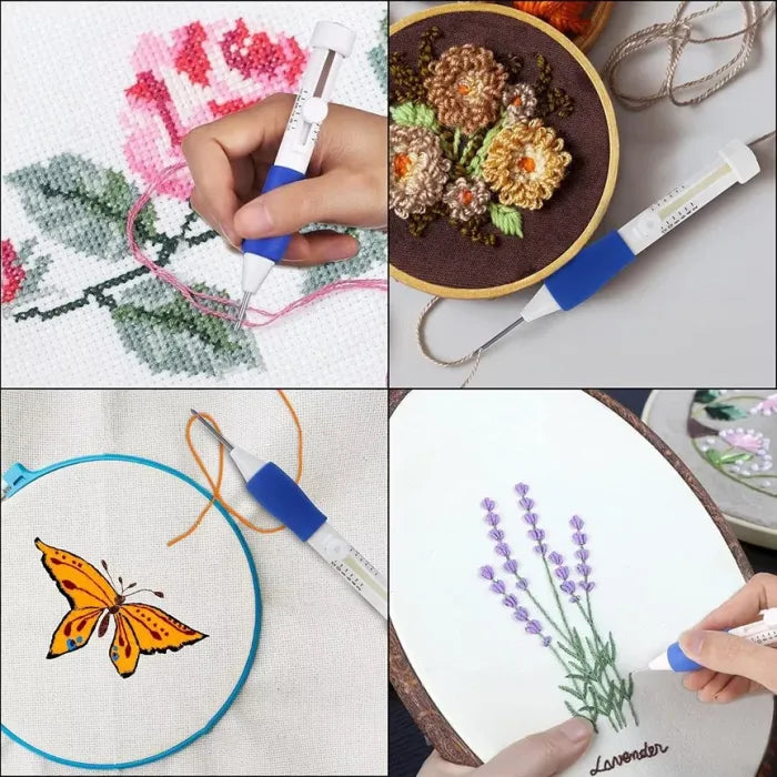 Punch Needle Embroidery Kit – Easy DIY Rug Making & Handcrafted Art Tool for Beginners.