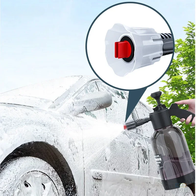 Hand Pump Foam Car Wash Sprayer Bottle – High Pressure Air Pump, Portable Foaming Cleaner for Cars, Bikes, Home & Garden (Black).