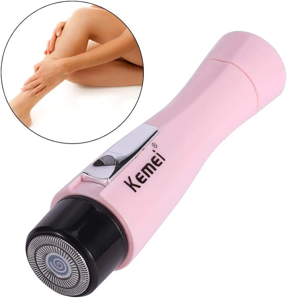 Kemei Rechargeable Lady Hair Remover – Painless Electric Women’s Shaver for Face & Body.