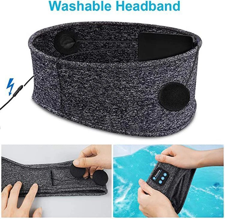SoundSleep™ Bluetooth Music Headband – Wireless Headphones for Sleep, Sports & Running.