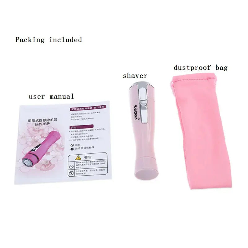 Kemei Rechargeable Lady Hair Remover – Painless Electric Women’s Shaver for Face & Body.