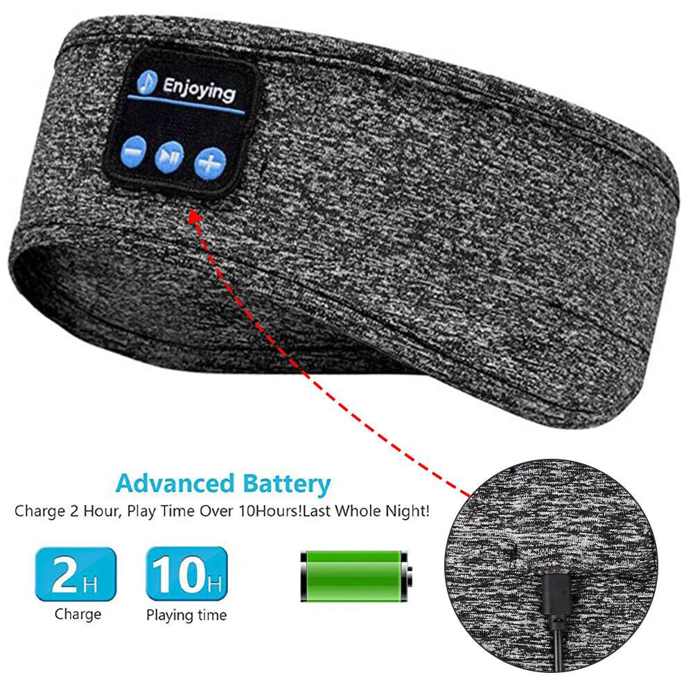SoundSleep™ Bluetooth Music Headband – Wireless Headphones for Sleep, Sports & Running.