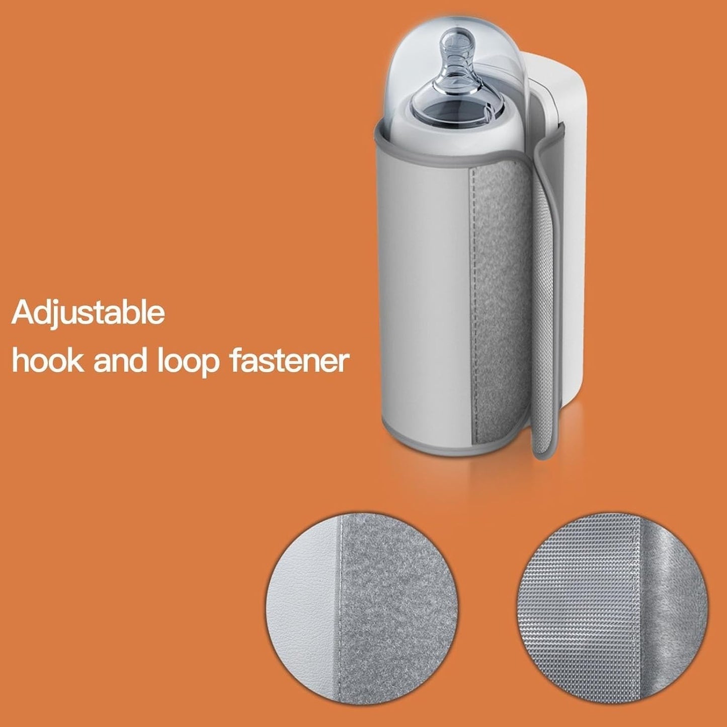 Portable Rechargeable Baby Bottle Warmer | Fast Heating, USB Powered, 6 Temps | Travel-Friendly Milk Heater for Babies.