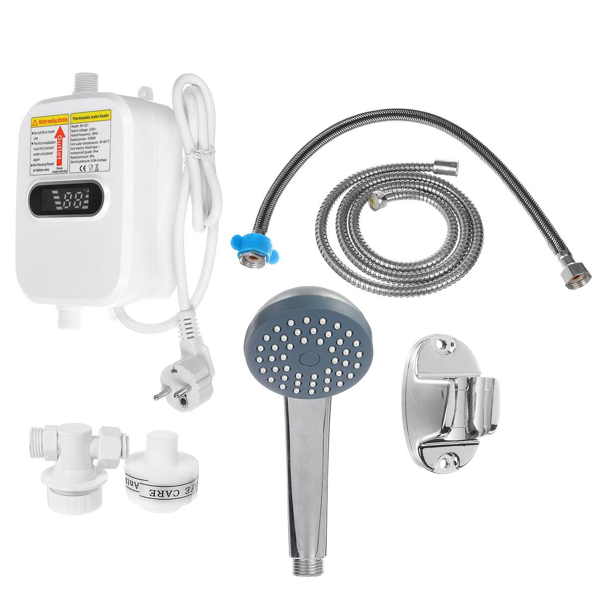 Instant Electric Water Heater RX-021 (3500W) | Fast Heating, Energy-Saving & Compact Mini Geyser for Home & Bathroom