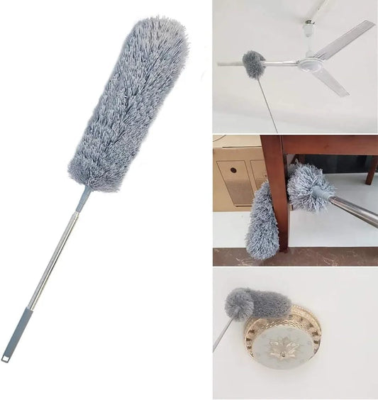FlexiDuster™ – Flexible Microfiber Duster with Telescopic Handle for Ceiling Fan, Wall & Home Cleaning.