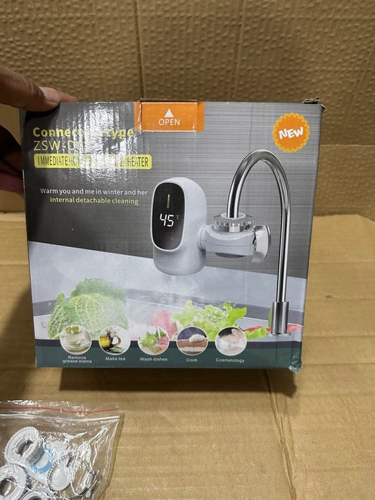 Imported Immediate Electric Water Heater ZSW-D01 | Instant Heating, LED Display, Energy-Efficient Mini Geyser for Bathroom & Kitchen.