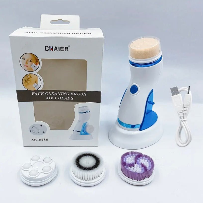 Cnaier GlowSpin™ 4-in-1 Electric Facial Cleansing Brush & Massager | Deep Clean, Exfoliate & Glow Instantly