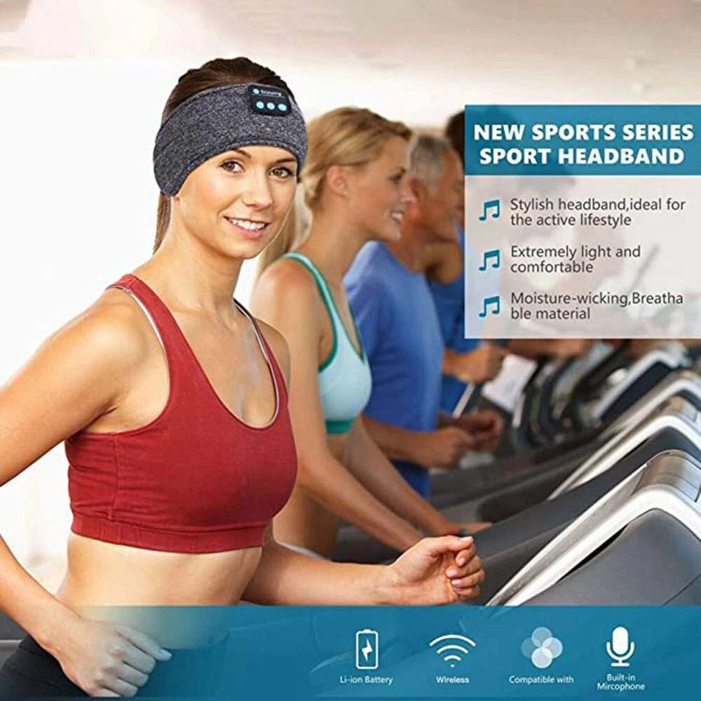 SoundSleep™ Bluetooth Music Headband – Wireless Headphones for Sleep, Sports & Running.