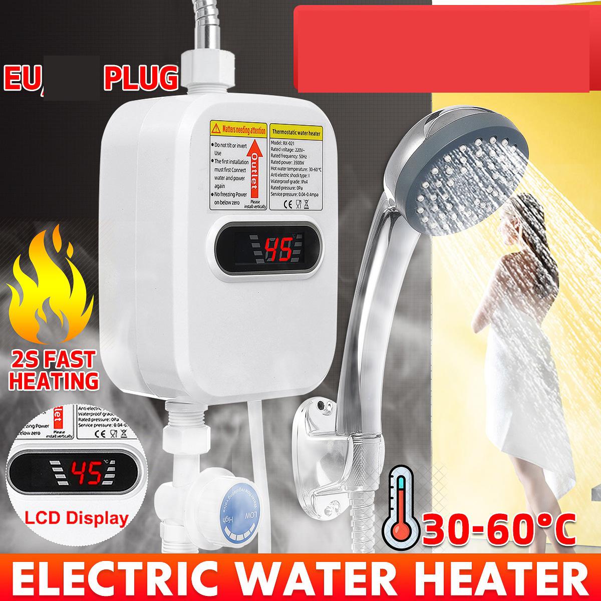 Instant Electric Water Heater RX-021 (3500W) | Fast Heating, Energy-Saving & Compact Mini Geyser for Home & Bathroom