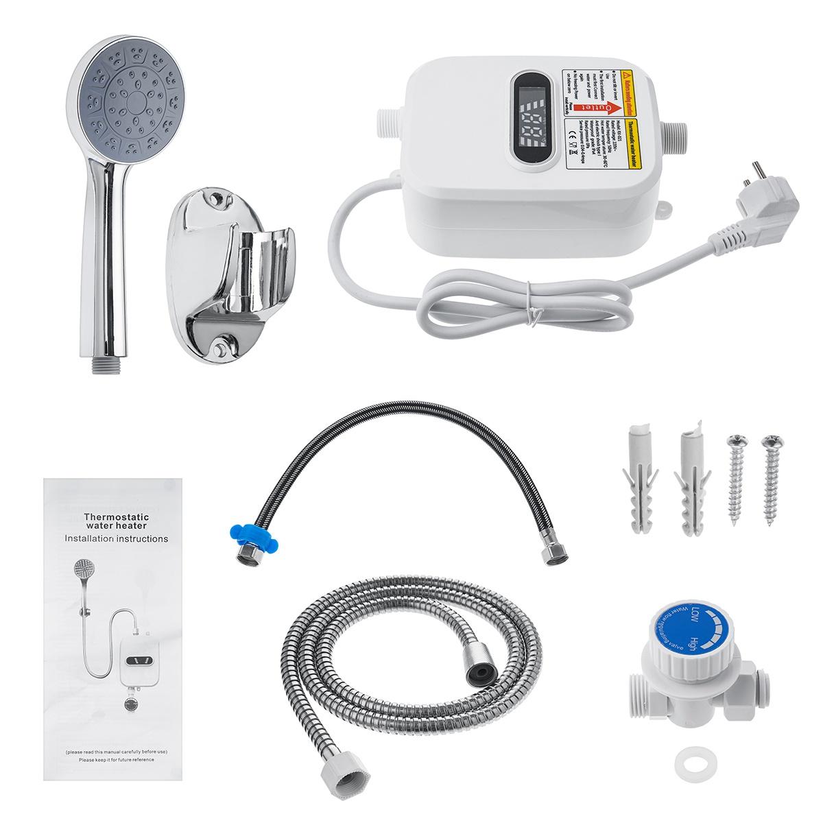 Instant Electric Water Heater RX-021 (3500W) | Fast Heating, Energy-Saving & Compact Mini Geyser for Home & Bathroom