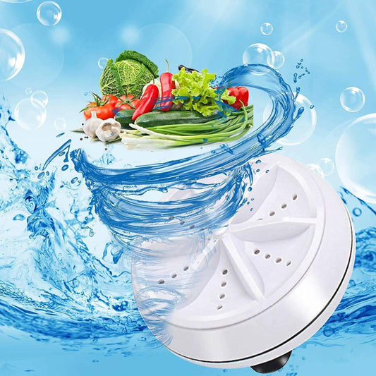 Mini Portable Washing Machine – Compact Ultrasonic Washer for Clothes, Travel & Home Laundry Solution.