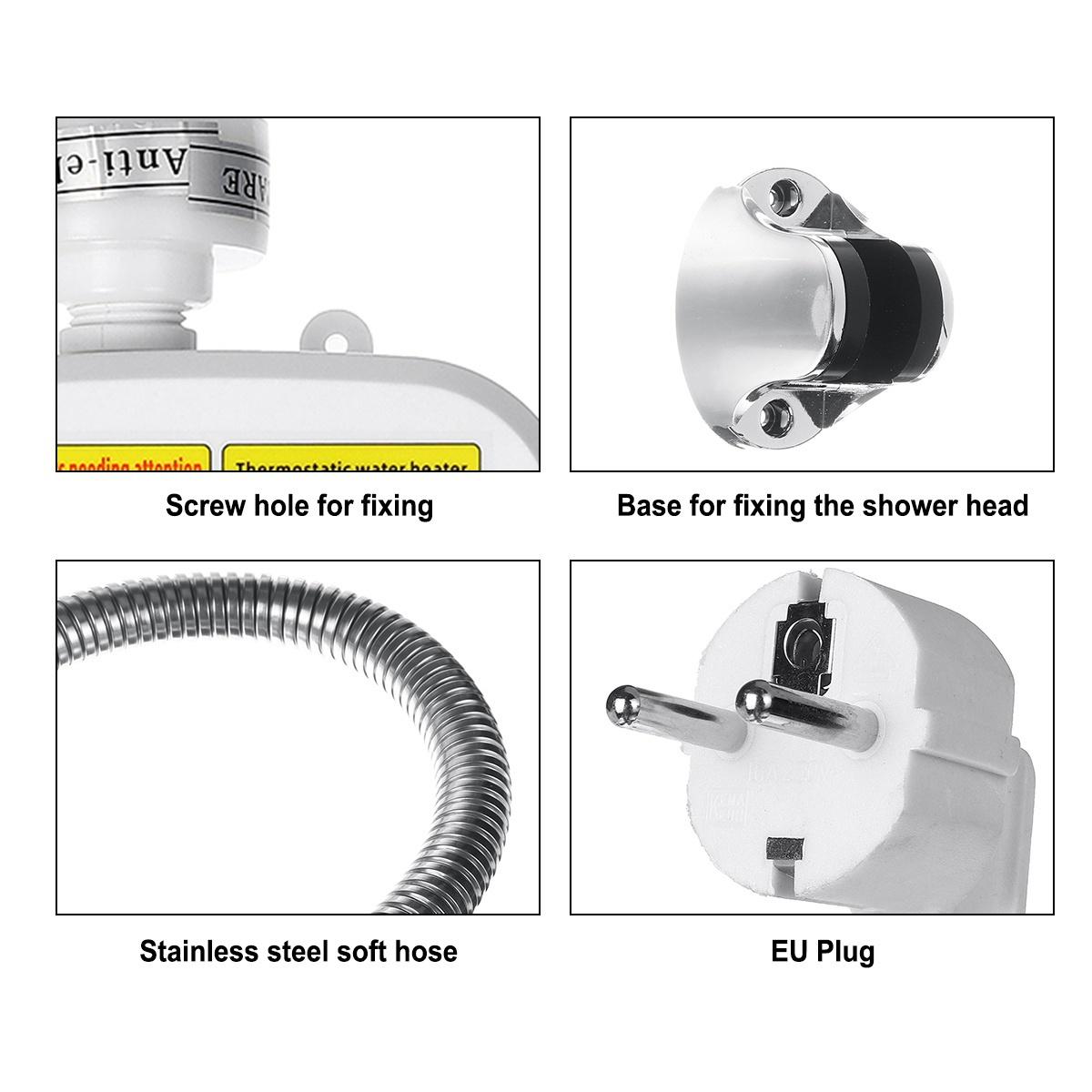Instant Electric Water Heater RX-021 (3500W) | Fast Heating, Energy-Saving & Compact Mini Geyser for Home & Bathroom